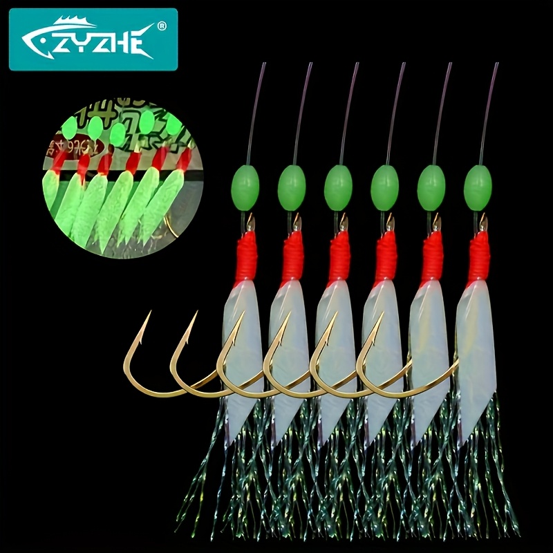 Fishing Hook Assortment - ZYZHE 1/3/5 Pacotes de Anzóis Sabiki