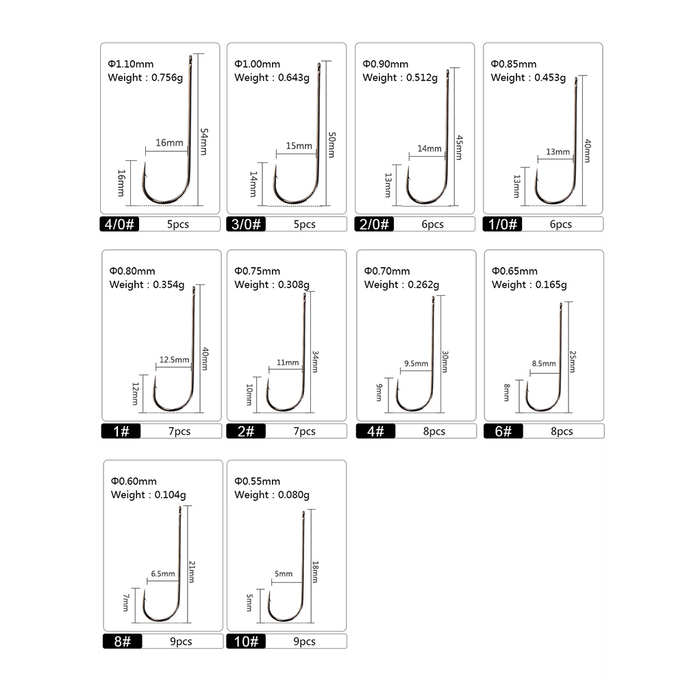 FTK 5-9PCS Gancho de pesca ABE - Fishing Hook Barbless avaliação e preço