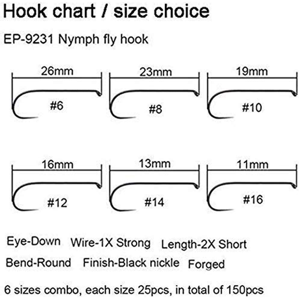 Aventik Eupheng 100PCS Anzóis  - Fishing Hook Barbless avaliação e preço