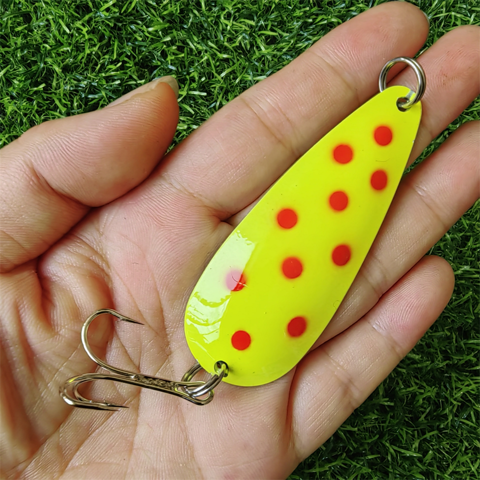 Spinner Colher Metal Lure, isc - Fishing Hook Treble avaliação e preço