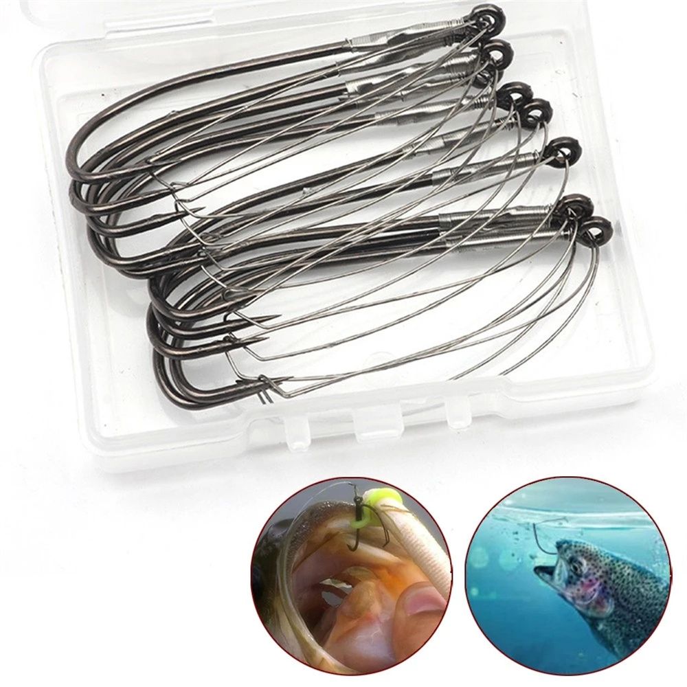 Anzol de Pesca de Aço de Alto  - Fishing Hook Weedless avaliação e preço