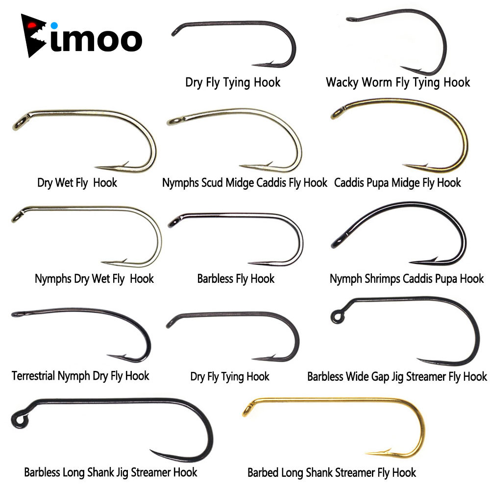 Bimoo 100PCS 1 # ~22 #   Ganch - Fishing Hook Barbless avaliação e preço