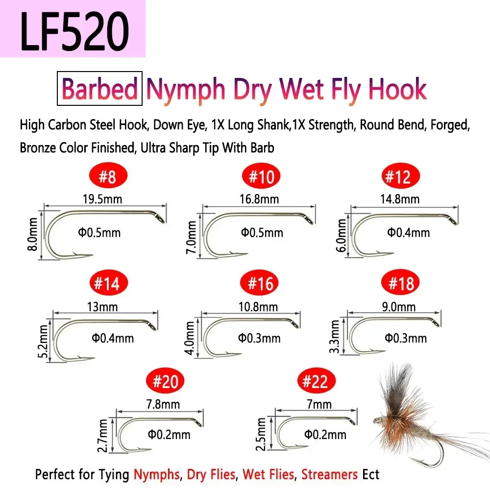 Bimoo 100PCS 1 # ~22 #   Ganch - Fishing Hook Barbless avaliação e preço