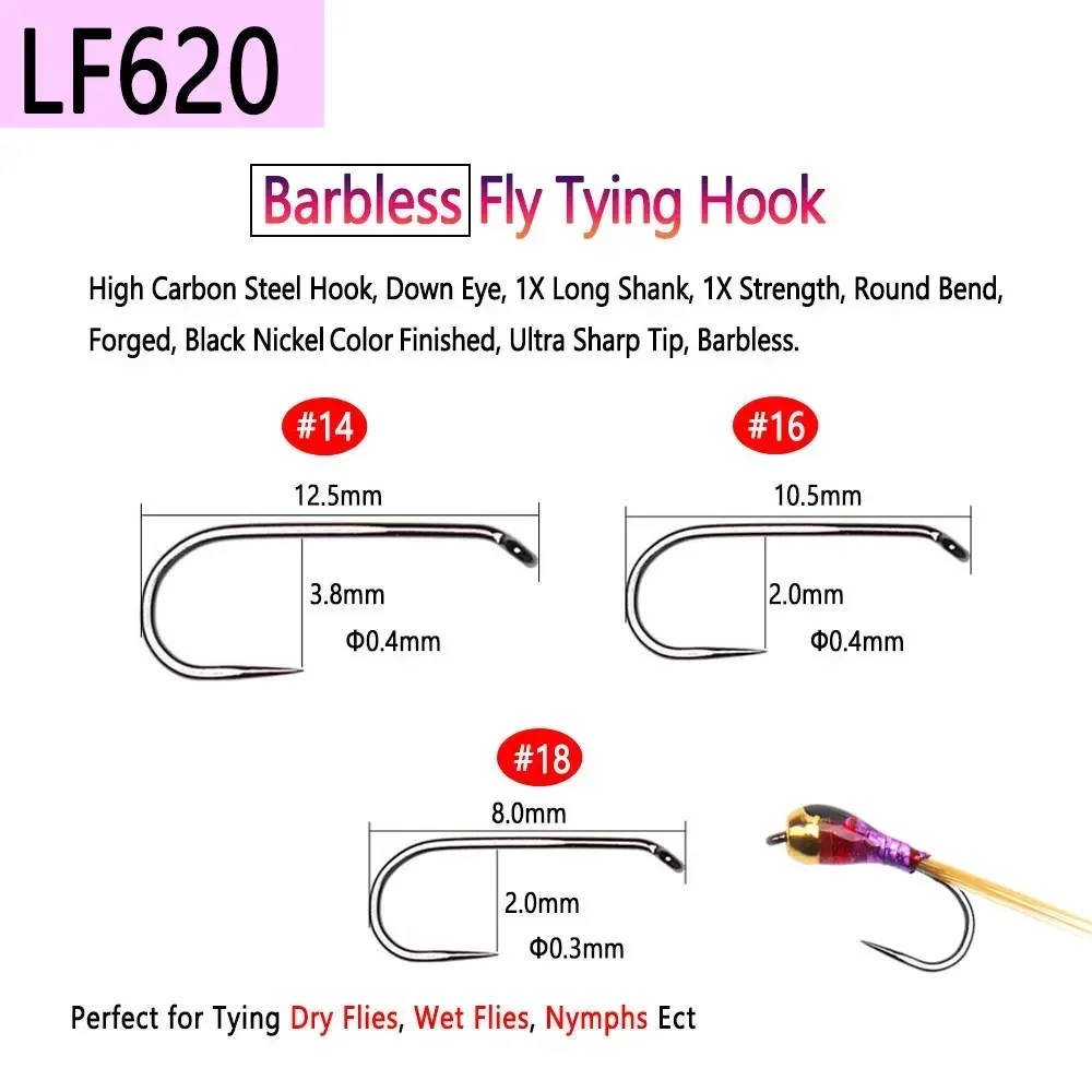Bimoo 100PCS 1 # ~22 #   Ganch - Fishing Hook Barbless avaliação e preço